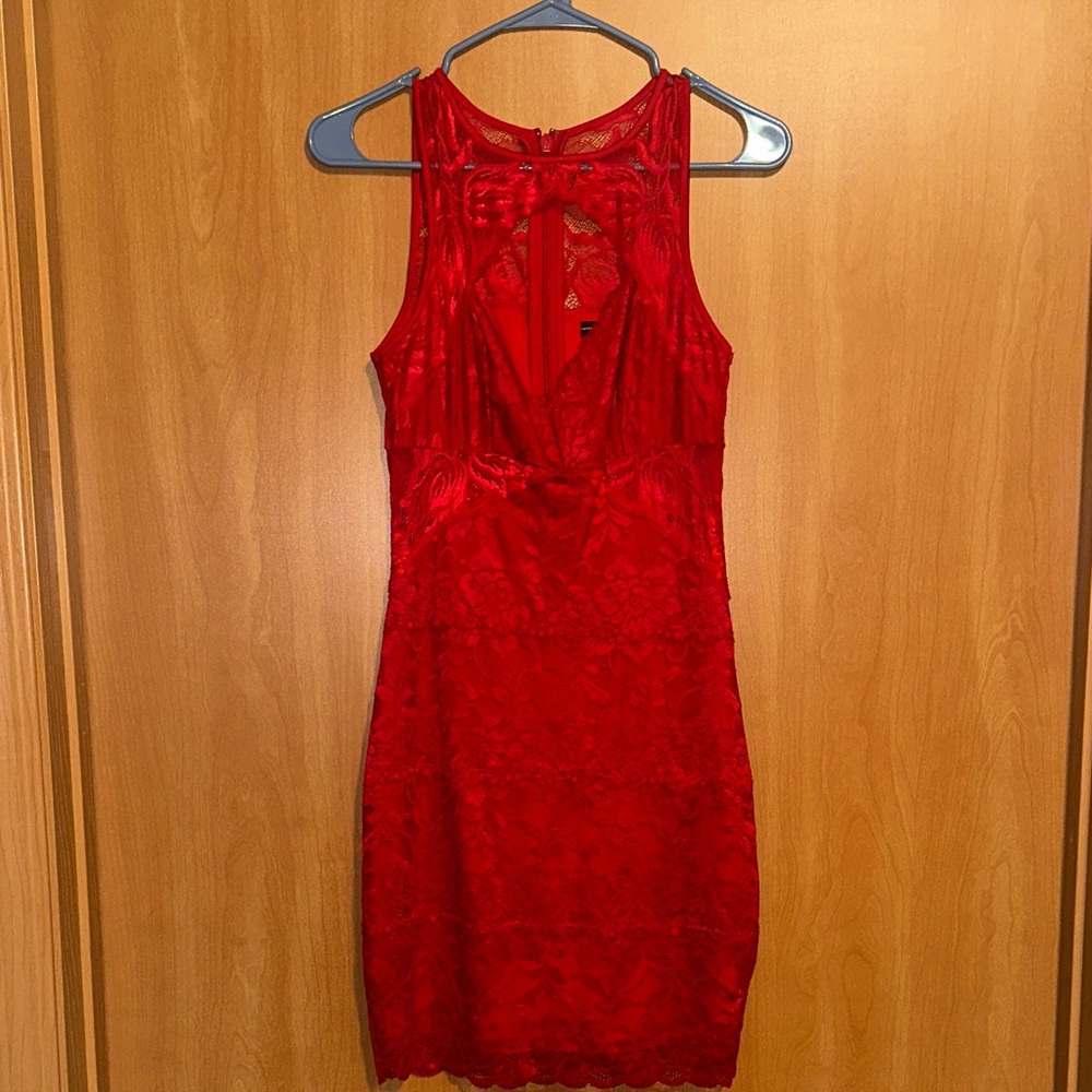 Homecoming - Red Lace Dress